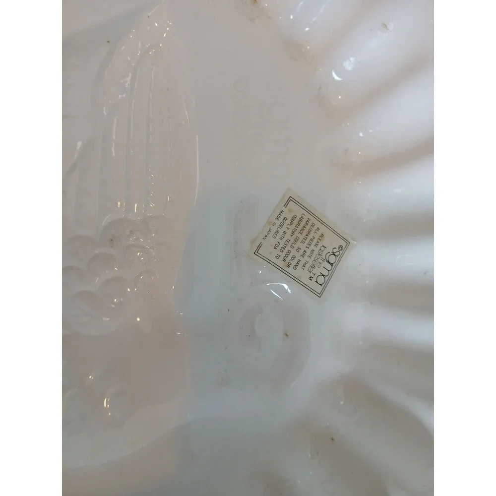 Sigma Tastesetter Goose Pottery Baking Mold Wall Decor Blue White Ceramic Jello